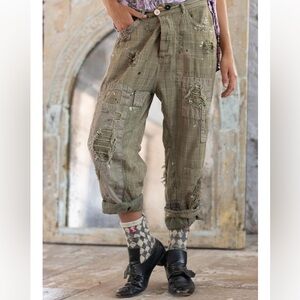 Magnolia Pearl Check Miners Pants With Paint OSFM